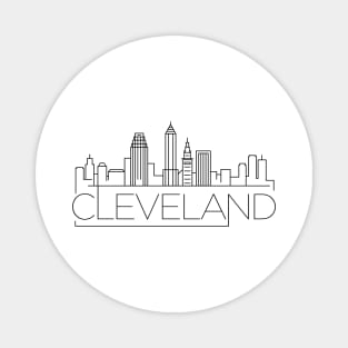 Cleveland Minimal Skyline Magnet